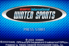 ESPN International Winter Sports Title Screen